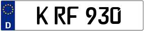 Trailer License Plate